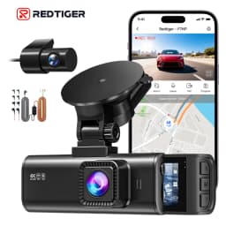 REDTIGER F7NP 4K+1080P Dash Camera for Cars 3.18” IPS Screen Built-in WiFi GPS Mini Dash Cam Recorder Dvr for 24H Parking Mode