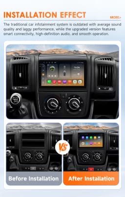 9" Hizpo 2Din Android14 Car Radio for Fiat Ducato Peugeot Boxer Citroen Jumper 4G BT GPS RDS DSP Auto CarPlay Snapdragon 6115