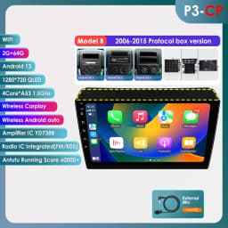 9" Hizpo 2Din Android14 Car Radio for Fiat Ducato Peugeot Boxer Citroen Jumper 4G BT GPS RDS DSP Auto CarPlay Snapdragon 6115