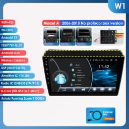 9" Hizpo 2Din Android14 Car Radio for Fiat Ducato Peugeot Boxer Citroen Jumper 4G BT GPS RDS DSP Auto CarPlay Snapdragon 6115