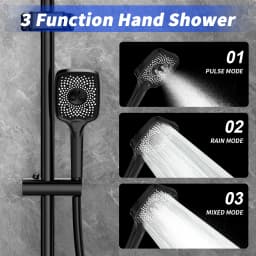 4 Functions Bathroom Shower Faucet Set Digital Display Showers All-copper Hot Cold Showeres Mixer High Discharge Copper Taps