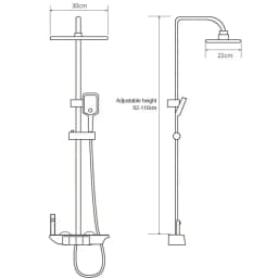 4 Functions Bathroom Shower Faucet Set Digital Display Showers All-copper Hot Cold Showeres Mixer High Discharge Copper Taps