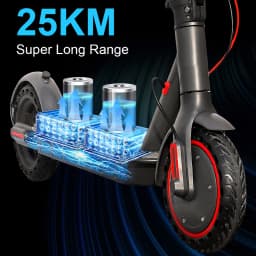 JUICEASE 365TUYA Electric Scooter Powerful Motor 36V 10.4Ah Large-Capacity Battery 35KM Long Range Smart APP 8.5Inch Dual Brake Foldable Kick Commuter Escooter