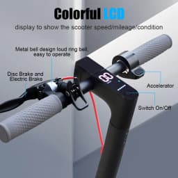 JUICEASE 365TUYA Electric Scooter Powerful Motor 36V 10.4Ah Large-Capacity Battery 35KM Long Range Smart APP 8.5Inch Dual Brake Foldable Kick Commuter Escooter