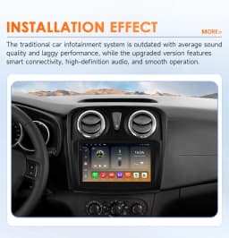 Hizpo Android Auto Radio For Renault Logan 2 2012-2019 Sandero 2 2014-2019 4G Car Multimedia GPS 2 Din Stereo CarPlay WIFI DSP
