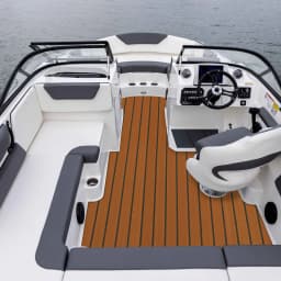 EVA Foam Teak Boat Decking Sheet Carpet Self-Adhesive Marine Yacht RV Boat Flooring Mats Decking Pad 94.5" x 35.4" Brown