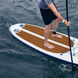 EVA Foam Teak Boat Decking Sheet Carpet Self-Adhesive Marine Yacht RV Boat Flooring Mats Decking Pad 94.5" x 35.4" Brown