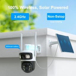 6K 12MP HD Solar Camera Wifi Outdoor IP Wireless Security CCTV Surveillance PTZ Night Vision PIR Human Detection Cam