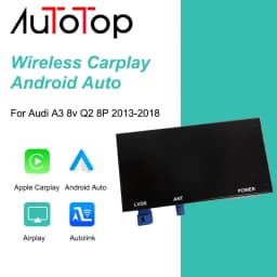 AUTOTOP Wireless Carplay Android Auto Mirror Link Module Box For Audi A3 8V Q2 2013-2018 MIB System Interface Decoder Retrofit