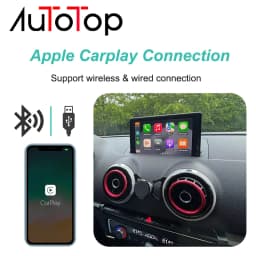 AUTOTOP Wireless Carplay Android Auto Mirror Link Module Box For Audi A3 8V Q2 2013-2018 MIB System Interface Decoder Retrofit