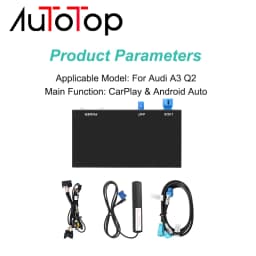 AUTOTOP Wireless Carplay Android Auto Mirror Link Module Box For Audi A3 8V Q2 2013-2018 MIB System Interface Decoder Retrofit