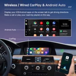 Wireless CarPlay Touch Screen For BMW 5 Series E60 E61 E63 3 Series E90 E91 E92 E93 CCC/CIC Android Auto Monitor Radio Player