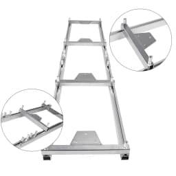 8.8 Ft Professional Chainsaw Milling Rail System Durable Aluminum Ladder Guide Set for Log Wood Chip Cutting Compatible