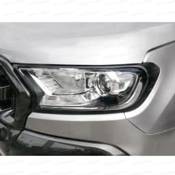 2PCS Head Lights Cover Headlight Cover Trim Guard For Ford Ranger 2015-2022 WILDTRAK XLS XLT LIMITED XL Light Cover Trims