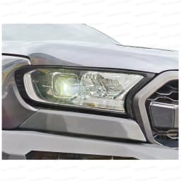 2PCS Head Lights Cover Headlight Cover Trim Guard For Ford Ranger 2015-2022 WILDTRAK XLS XLT LIMITED XL Light Cover Trims