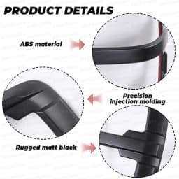 2PCS Head Lights Cover Headlight Cover Trim Guard For Ford Ranger 2015-2022 WILDTRAK XLS XLT LIMITED XL Light Cover Trims