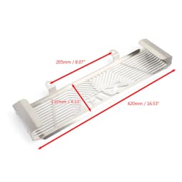 Artudatech Silver Radiator Grill Guard Protector For Yamaha XJR 1300 XJR1300 1998-2008