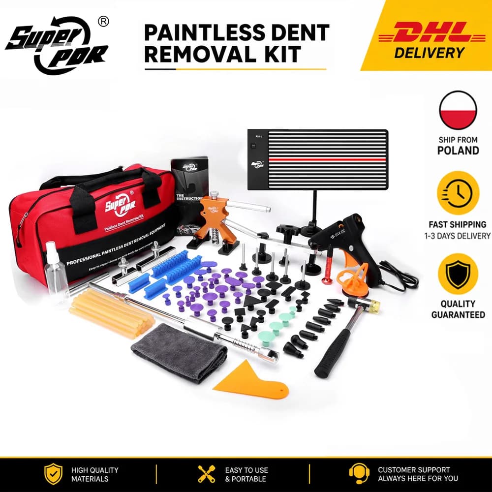 PDR Car Paintless Dent Repair Tools Kit Dent Removal Car Body Repair Kit Removal Dent Puller Tool Kit Car Tools for Auto Repair