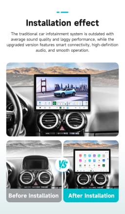 Hizpo 9'' 2K Screen Wireless Carplay Android Auto for Honda Civic Hatchback 2005 2006 2007 2008 2009 2010 2011 Car Player BT GPS