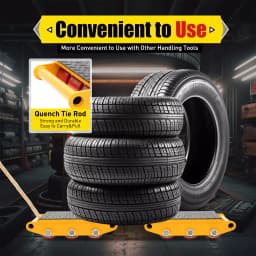 15Ton/33000LB Heavy Duty Machinery Mover Machine Dolly Skate Machinery Roller Mover Cargo Trolley 1
