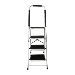 4 Step Ladder with Handrails, Foldable and Stable, Extra Wide Pedal, Anti-slip, 150 kg Load Capacity, Easy to Store