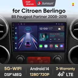 Junsun AIvoice Wireless Carplay AndroidAuto radio For Citroen Berlingo Peugeot Partner Car Intelligent Systems BT 2din autoradio
