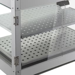 Bymaocar 30-85 °C 800W Warming Cabinet Display Cabinet Hot Counter Attachment Food Insulation Heating Cabinet Food Warmer