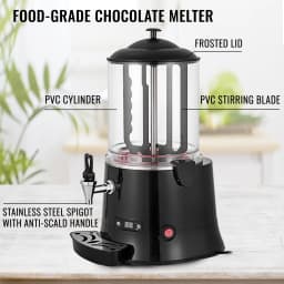 SucceBuy Hot Chocolate Machine KS-RQ Chocolate Melter Dispenser Machine for Restaurants Bakeries Cafes for Melting Chocolate