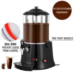 SucceBuy Hot Chocolate Machine KS-RQ Chocolate Melter Dispenser Machine for Restaurants Bakeries Cafes for Melting Chocolate