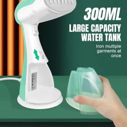 WEIRONG-1500W Clothes Steamer Handheld,Portable Garment Iron+ 300ml Tank,Vertical+Horizontal,Fast Heat-Up,Fast Wrinkle Removal