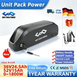 Polly DP‑2 Downtube E‑Bike Lithium Battery,Unterrohr Ersatzakku 36V 24.5Ah 48V 17.5Ah 18650 Cells,Compatible for Bafang BBS02 BBS03 BBSHD Mid‑Drive Motor 1000W‑1500W,Ship From DE Local Warehouse Fast Delivery