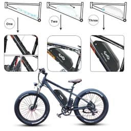 Polly DP‑2 Downtube E‑Bike Lithium Battery,Unterrohr Ersatzakku 36V 24.5Ah 48V 17.5Ah 18650 Cells,Compatible for Bafang BBS02 BBS03 BBSHD Mid‑Drive Motor 1000W‑1500W,Ship From DE Local Warehouse Fast Delivery