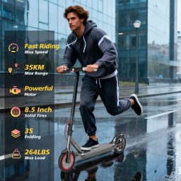 AOVOPRO Y1PLUS  Electric Scooter Powerful Motor 36V 10.5AH Large Capacity Battery 35KM Long Range 8.5Inch Tire with Smart APP Kick City Commuter EScooter
