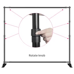 2.5M*3M Professional Backdrop Heavy Duty Thicker Telescopic Display Step And Repeat Stand Photo Background For Photography