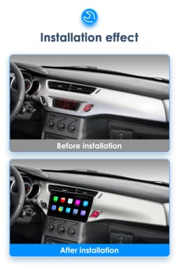 2Din Android 13 Car Radio For Citroen C3 DS3 2010-2016 Car Multimedia Player Navi GPS 4G Wireless CarPlay intelligent autoradio
