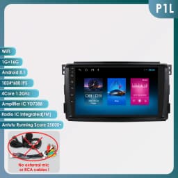 Hizpo 9" Smart Car Systems Radio For Smart Fortwo 451 2005 - 2010 4G Multimedia Player GPS 2din Autoradio Carplay Android Auto