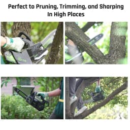 Greenworks 40v Top Handle Arborist Chainsaw Brushless Motor 10 Inch Bar 15M/S Professional One Hand Operate Garden Saw GS110