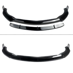 For Mercedes Benz A Class W176 with Amg Line Front Bumper Splitter Lip 2015-2018 Lci AMG Sport Bumper Only Black