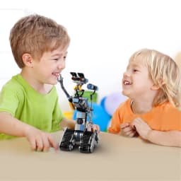 369PCS Johnnyed 5 Robot Building Blocks Set Astroed Mecha Shorted-Circuit Sci-Fi Comedy Movie Explore Bricks Gifts for Kids
