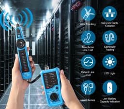 BSIDE FWT11 High Quality RJ11 RJ45 Cat5 Cat6 Telephone Wire Tracker Tracer Toner Ethernet LAN Network Cable Tester Line Finder