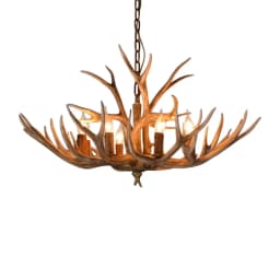 Vintage Antler LED Chandelier Light Retro Deer Horn Restaurant Pendant Lamp LOFT Deer Horn Hanglamp