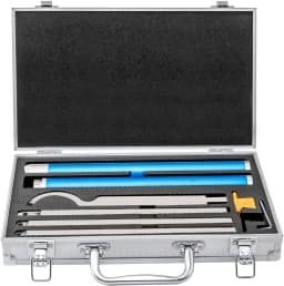 Carbide Tipped Wood Lathe Turning Tools Set, Lathe Rougher Finisher with Carbide Cutter,Alloy Handle and Aluminium Carrying Case