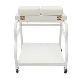 Portable Foot Baths Trolley Footbath Cart Nail Stool with Wheels For Foot Manicure Massage Rest