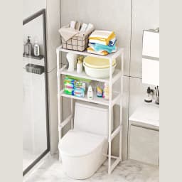 Floor Standing Toilet Storage Rack Large Capacity Household Washing Machine Storage Racks Multifunctional Multi-Layer Shelves