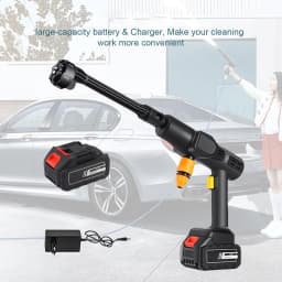 30000Mah High Pressure Car Cleaning Water Gun 6 in 1 Multifunctional Spray Gun for Cleaning Garden Floor Car Power Tools EU Plug