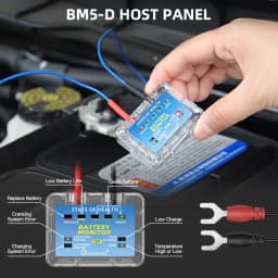QUICKLYNKS BM5-D 12V LED Battery Tester Monitor Head Up Display Waterproof Battery Health Tester Analyzer Charging Tester Tool