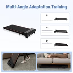 CITYSPORTS PRO Treadmill, Walking Pad, Treadmill with Incline, Space Saving, Shock Absorption, Wide Running Belt