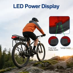 36V 15Ah 17.5Ah Electric Bike Rear Rack Battery 48V City Mountain Ebike Lithium Battery Pack for 1000W 750W 500W Bafang Motor