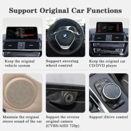 AUTOTOP 10.25'' 1920*720P Linux Multimedia Player Apple Carplay Android Auto For BMW X5 E70 X6 E71 2007-2014,Rearcam GPS USB BT