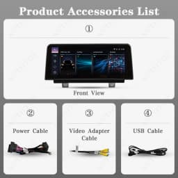 AUTOTOP 10.25'' 1920*720P Linux Multimedia Player Apple Carplay Android Auto For BMW X5 E70 X6 E71 2007-2014,Rearcam GPS USB BT